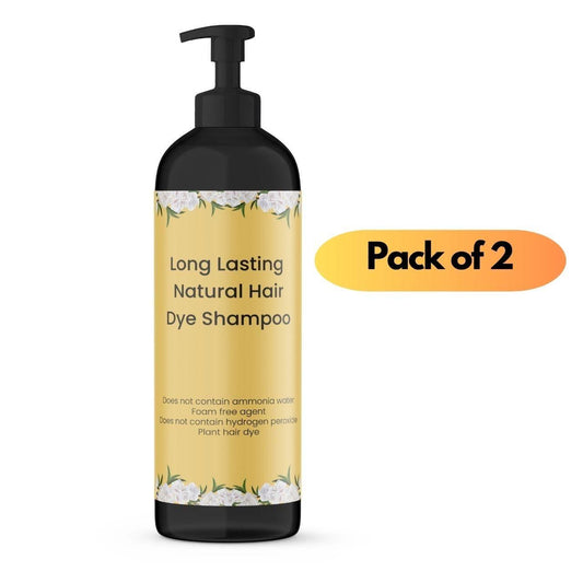 Long Lasting Natural Hair Dye Shampoo 100ML (Pack of 2)